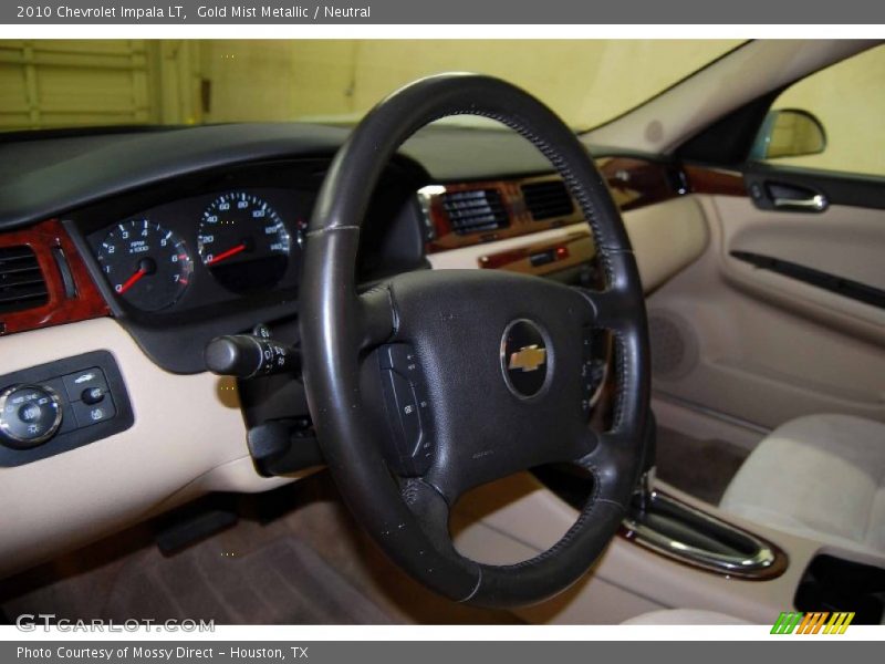 Gold Mist Metallic / Neutral 2010 Chevrolet Impala LT