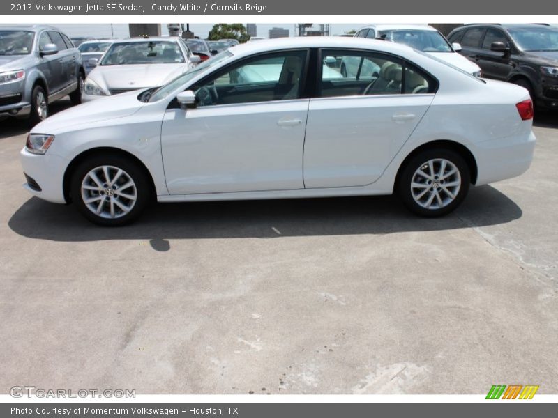 Candy White / Cornsilk Beige 2013 Volkswagen Jetta SE Sedan