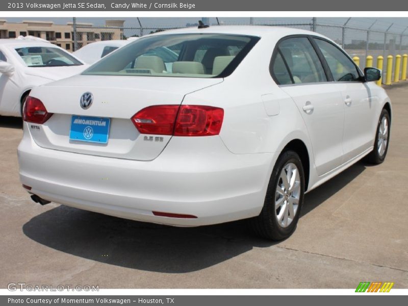 Candy White / Cornsilk Beige 2013 Volkswagen Jetta SE Sedan