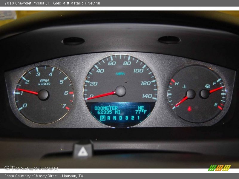 Gold Mist Metallic / Neutral 2010 Chevrolet Impala LT