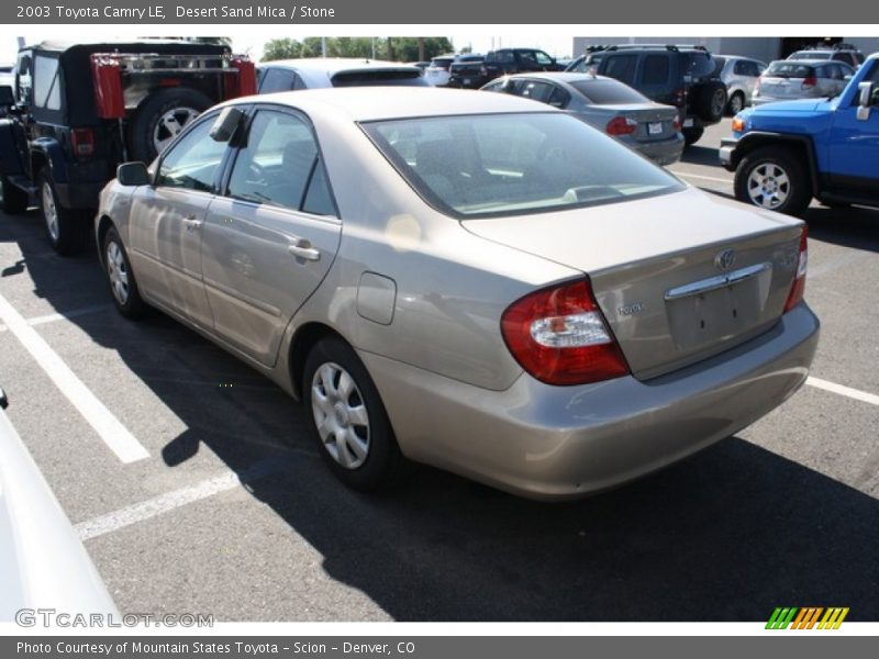 Desert Sand Mica / Stone 2003 Toyota Camry LE
