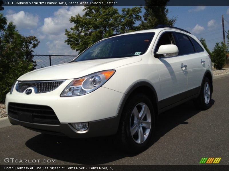 Stone White / Saddle Leather 2011 Hyundai Veracruz Limited AWD
