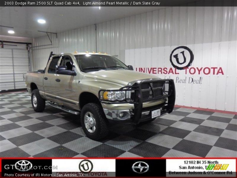Light Almond Pearl Metallic / Dark Slate Gray 2003 Dodge Ram 2500 SLT Quad Cab 4x4