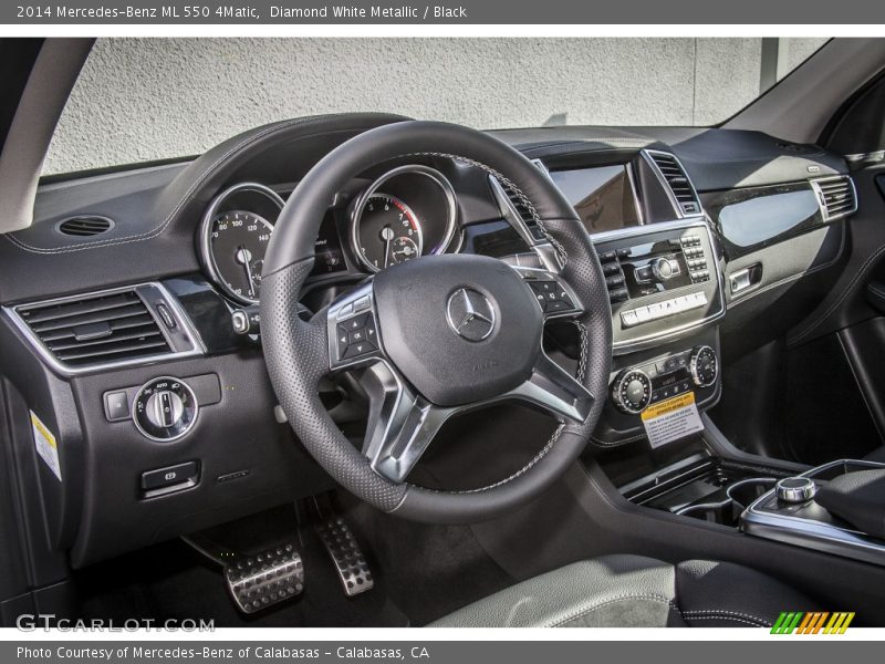Diamond White Metallic / Black 2014 Mercedes-Benz ML 550 4Matic