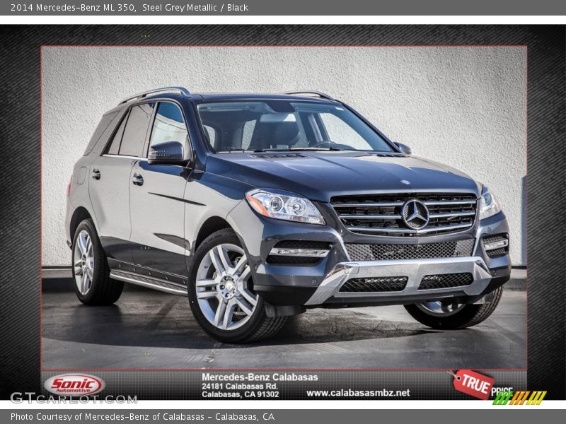 Steel Grey Metallic / Black 2014 Mercedes-Benz ML 350