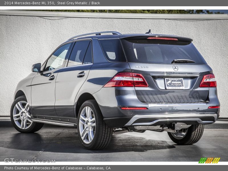 Steel Grey Metallic / Black 2014 Mercedes-Benz ML 350