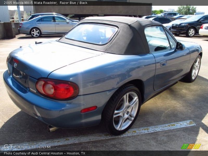 Razor Blue / Black 2005 Mazda MX-5 Miata Roadster