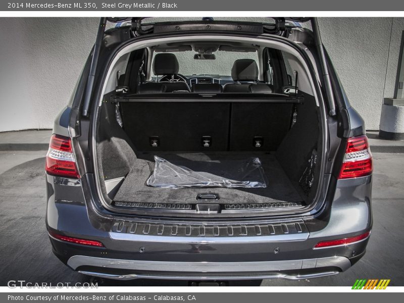 Steel Grey Metallic / Black 2014 Mercedes-Benz ML 350