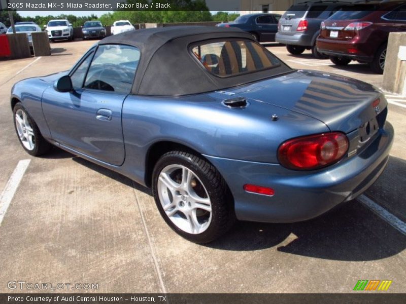 Razor Blue / Black 2005 Mazda MX-5 Miata Roadster