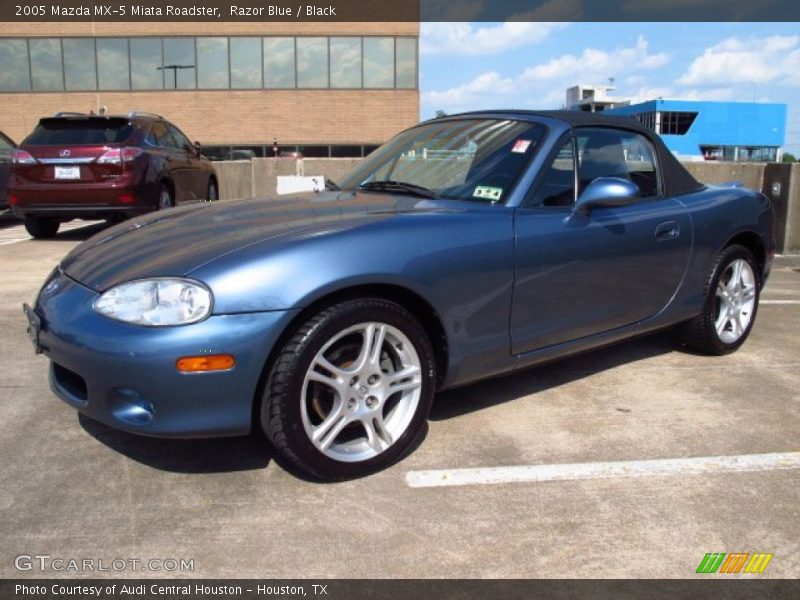 Razor Blue / Black 2005 Mazda MX-5 Miata Roadster