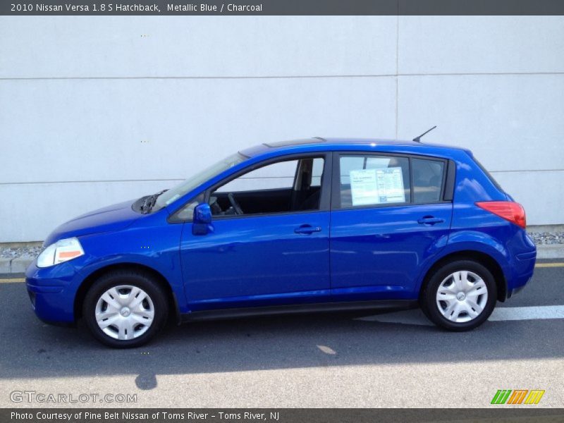 Metallic Blue / Charcoal 2010 Nissan Versa 1.8 S Hatchback