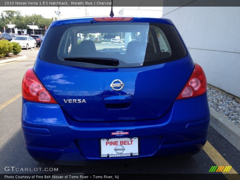 Metallic Blue / Charcoal 2010 Nissan Versa 1.8 S Hatchback