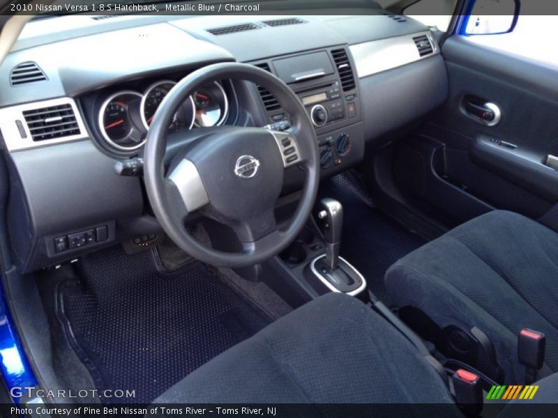 Metallic Blue / Charcoal 2010 Nissan Versa 1.8 S Hatchback