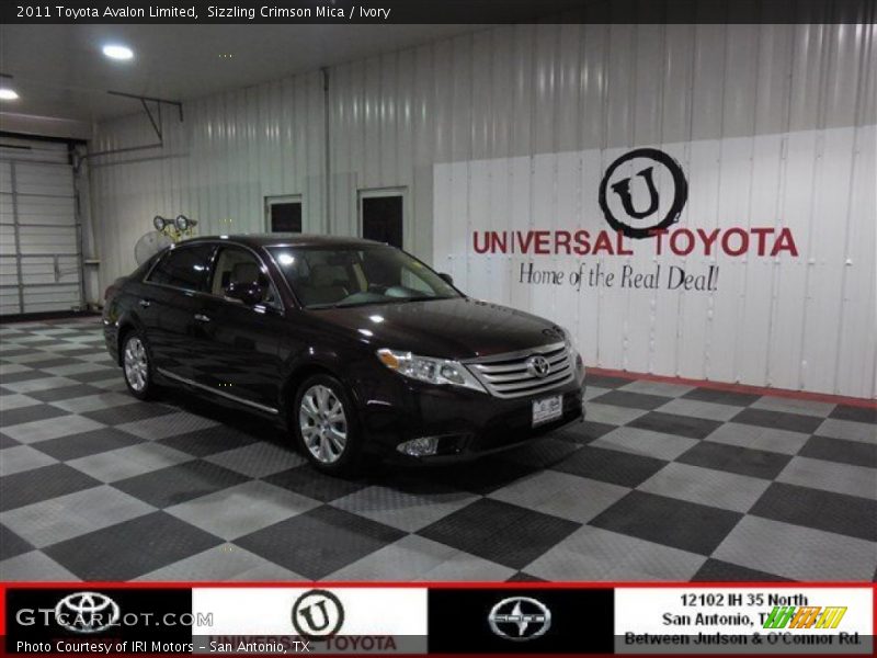 Sizzling Crimson Mica / Ivory 2011 Toyota Avalon Limited