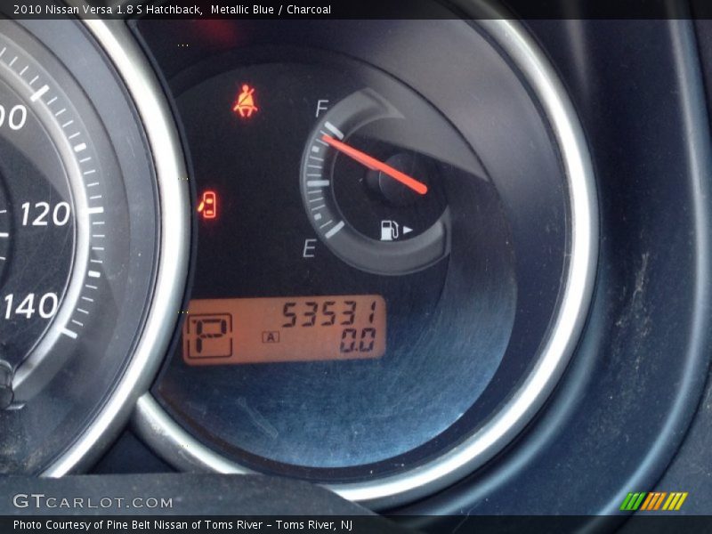 Metallic Blue / Charcoal 2010 Nissan Versa 1.8 S Hatchback
