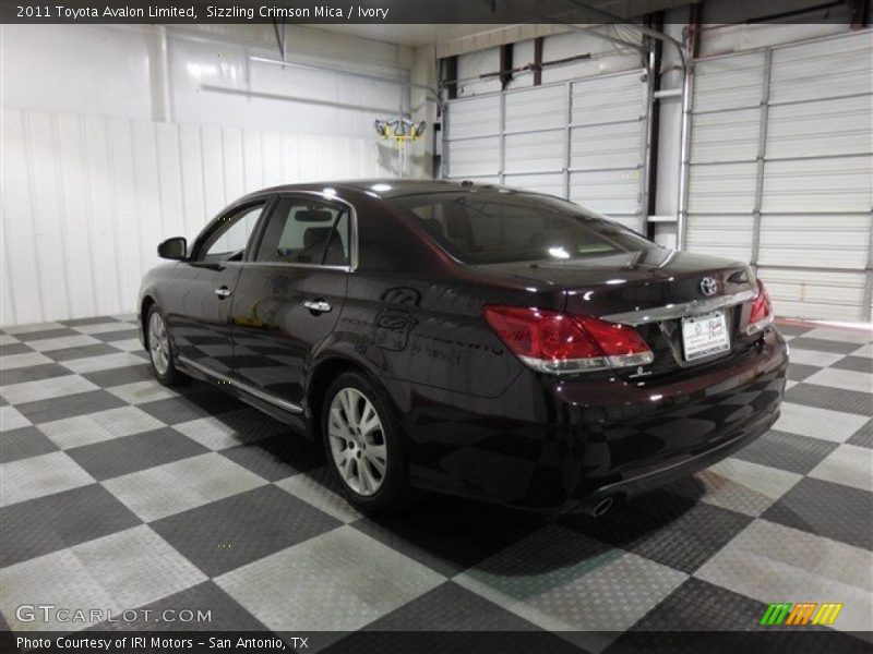Sizzling Crimson Mica / Ivory 2011 Toyota Avalon Limited