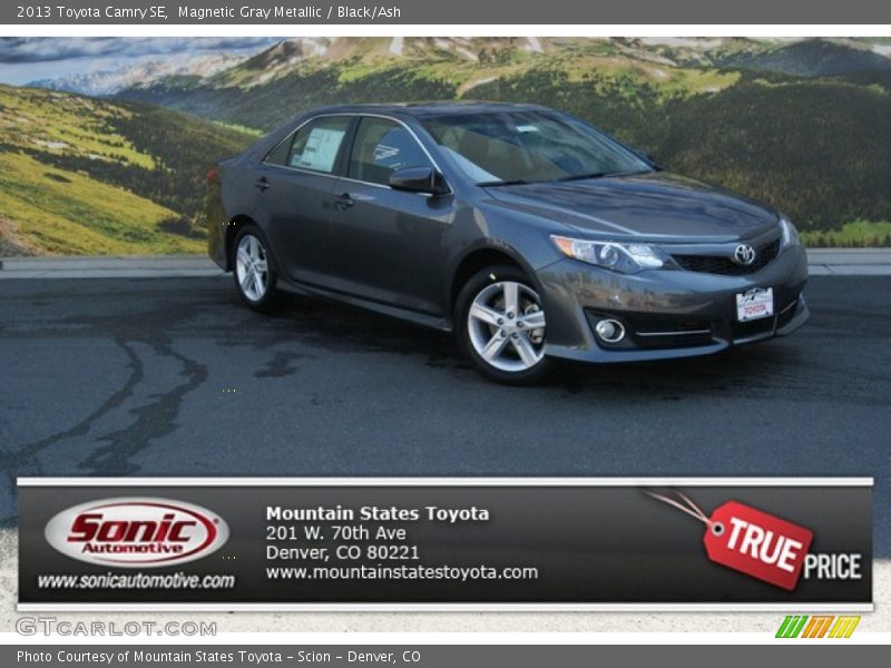 Magnetic Gray Metallic / Black/Ash 2013 Toyota Camry SE