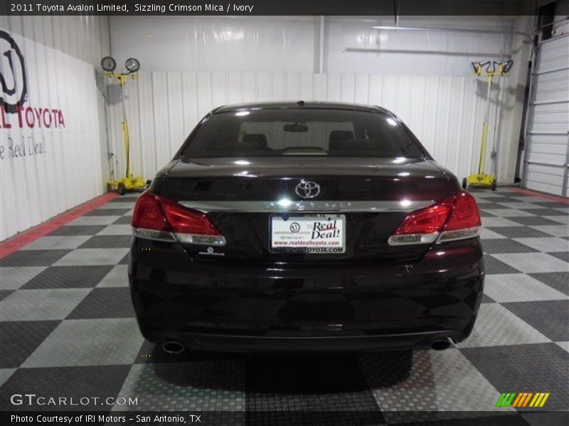Sizzling Crimson Mica / Ivory 2011 Toyota Avalon Limited