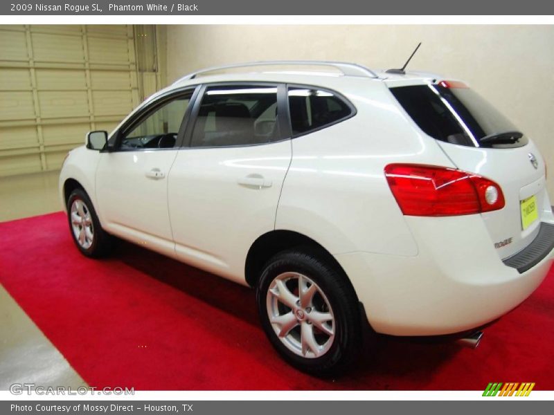 Phantom White / Black 2009 Nissan Rogue SL