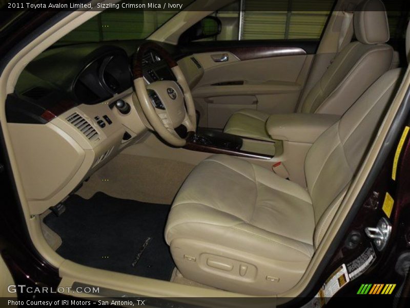 Sizzling Crimson Mica / Ivory 2011 Toyota Avalon Limited