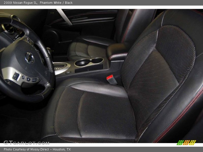 Phantom White / Black 2009 Nissan Rogue SL