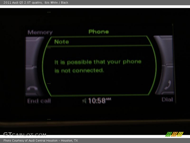 Ibis White / Black 2011 Audi Q5 2.0T quattro