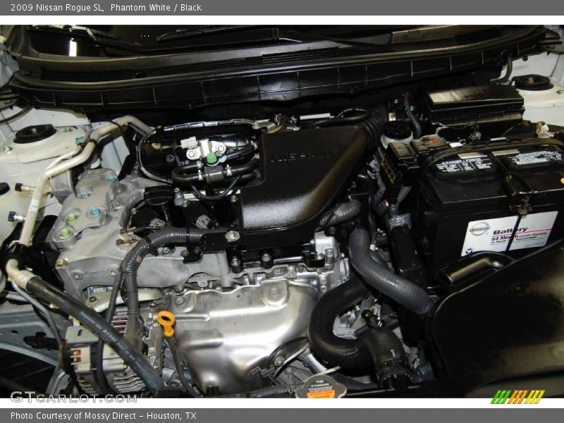 Phantom White / Black 2009 Nissan Rogue SL