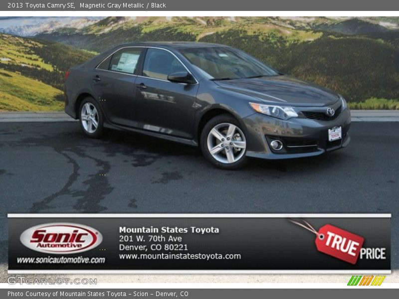 Magnetic Gray Metallic / Black 2013 Toyota Camry SE