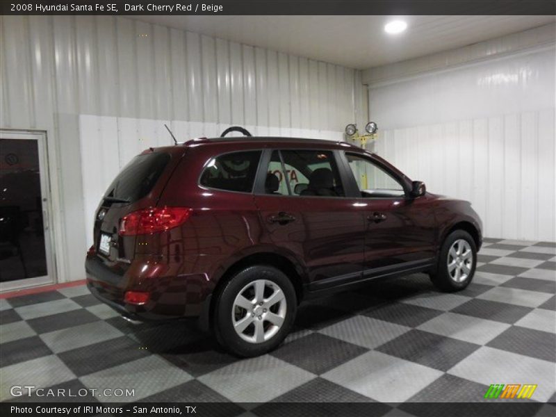 Dark Cherry Red / Beige 2008 Hyundai Santa Fe SE