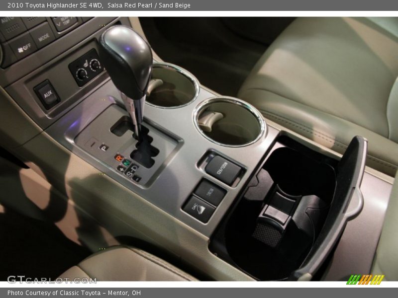 Salsa Red Pearl / Sand Beige 2010 Toyota Highlander SE 4WD