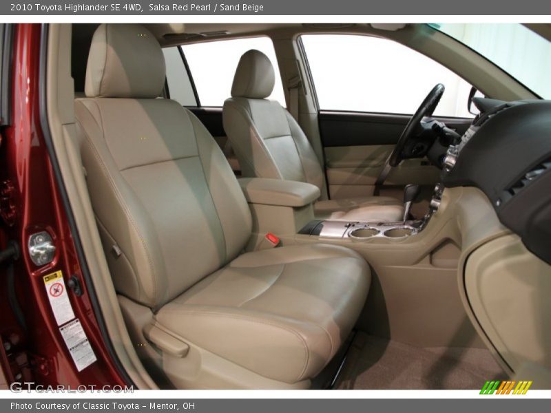 Salsa Red Pearl / Sand Beige 2010 Toyota Highlander SE 4WD