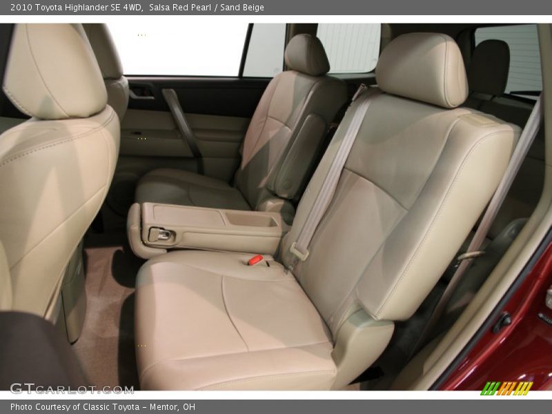 Salsa Red Pearl / Sand Beige 2010 Toyota Highlander SE 4WD