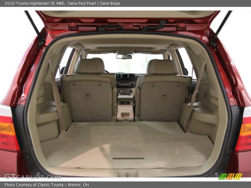 Salsa Red Pearl / Sand Beige 2010 Toyota Highlander SE 4WD