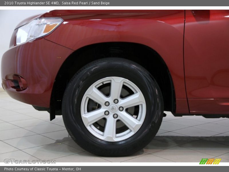 Salsa Red Pearl / Sand Beige 2010 Toyota Highlander SE 4WD