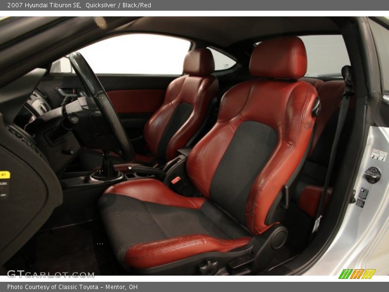  2007 Tiburon SE Black/Red Interior