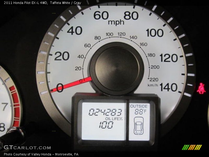 Taffeta White / Gray 2011 Honda Pilot EX-L 4WD