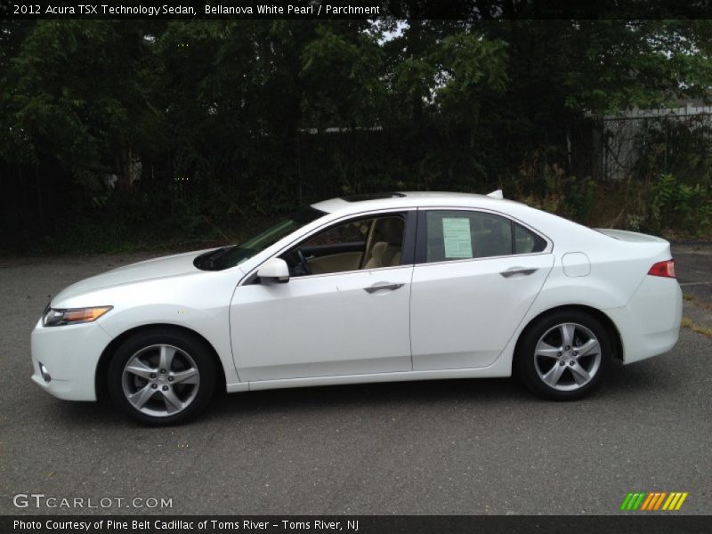 Bellanova White Pearl / Parchment 2012 Acura TSX Technology Sedan