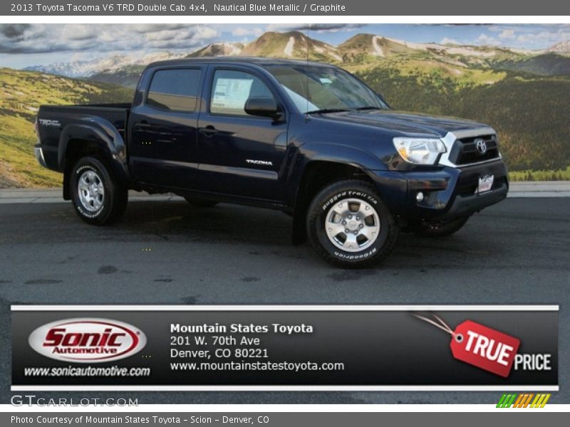 Nautical Blue Metallic / Graphite 2013 Toyota Tacoma V6 TRD Double Cab 4x4