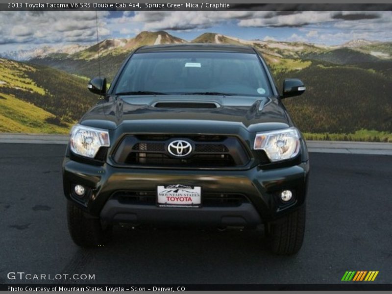 Spruce Green Mica / Graphite 2013 Toyota Tacoma V6 SR5 Double Cab 4x4
