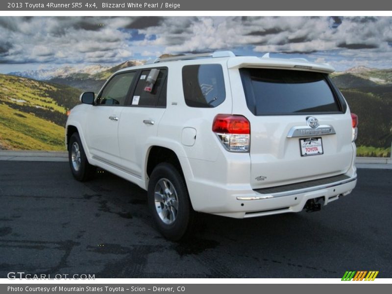 Blizzard White Pearl / Beige 2013 Toyota 4Runner SR5 4x4