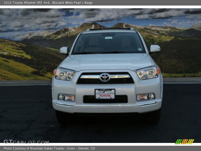 Blizzard White Pearl / Beige 2013 Toyota 4Runner SR5 4x4