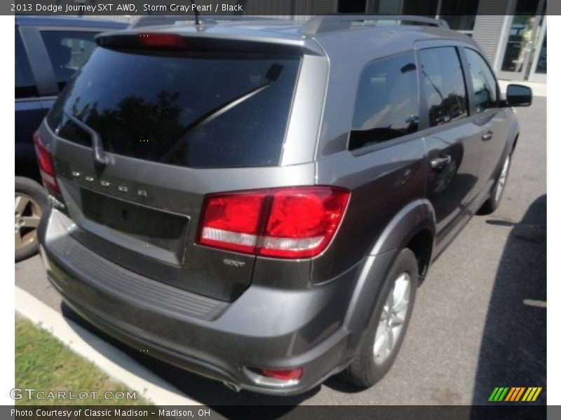 Storm Gray Pearl / Black 2013 Dodge Journey SXT AWD