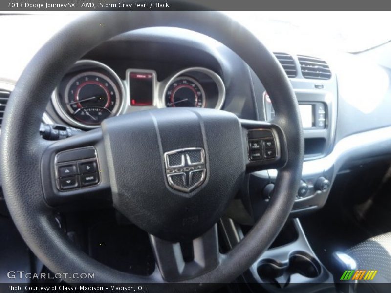 Storm Gray Pearl / Black 2013 Dodge Journey SXT AWD