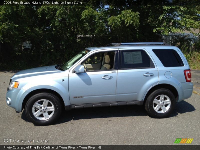 Light Ice Blue / Stone 2008 Ford Escape Hybrid 4WD