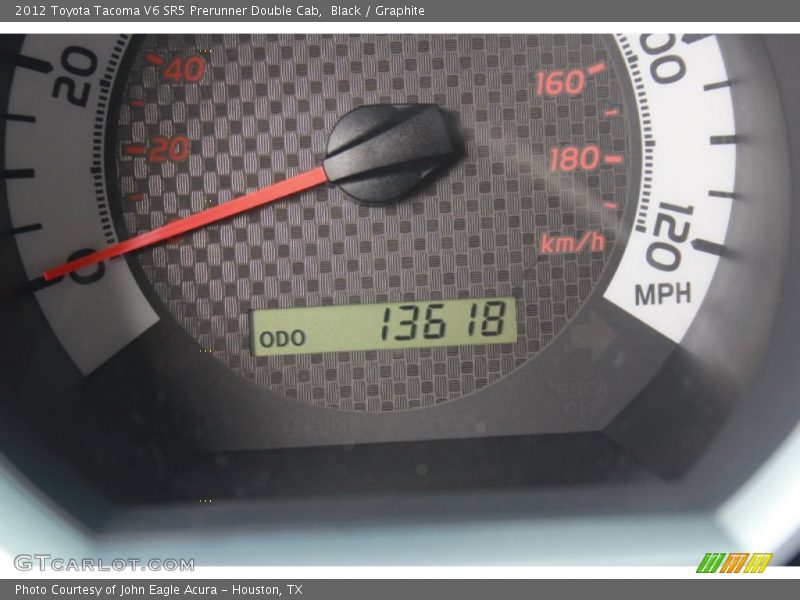 Black / Graphite 2012 Toyota Tacoma V6 SR5 Prerunner Double Cab