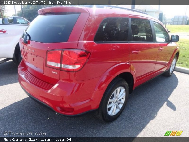 Bright Red / Black 2013 Dodge Journey SXT AWD