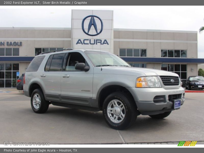 Silver Birch Metallic / Graphite 2002 Ford Explorer XLT