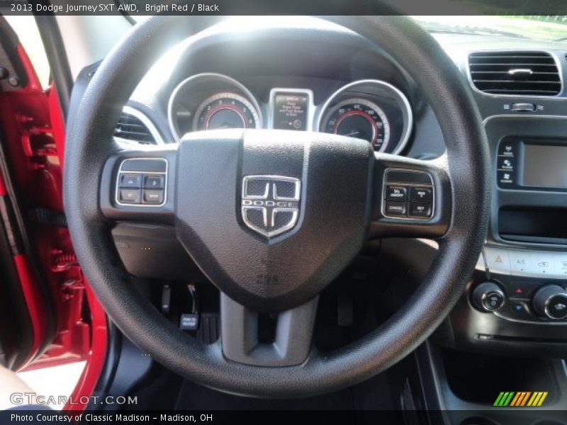 Bright Red / Black 2013 Dodge Journey SXT AWD