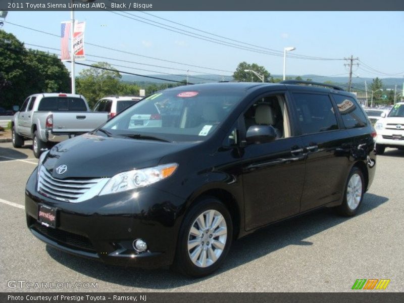 Black / Bisque 2011 Toyota Sienna Limited AWD