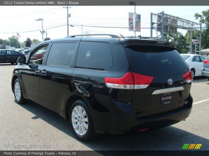 Black / Bisque 2011 Toyota Sienna Limited AWD
